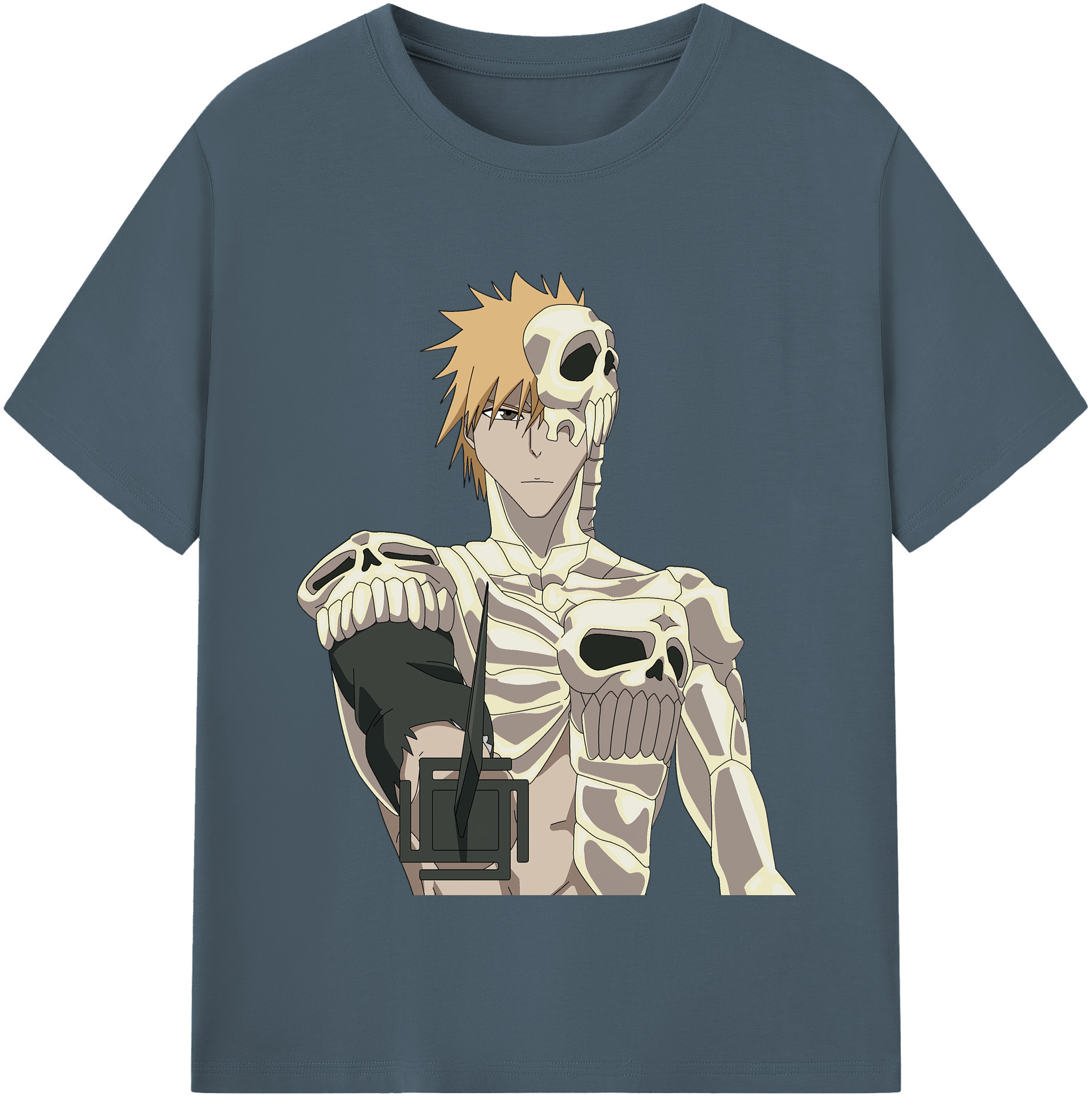（画像用） ブリーチ 黒崎一護（くろさき いちご）BLEACH Kurosaki Ichigo 綿100％半袖Tシャツ（フロントプリント）